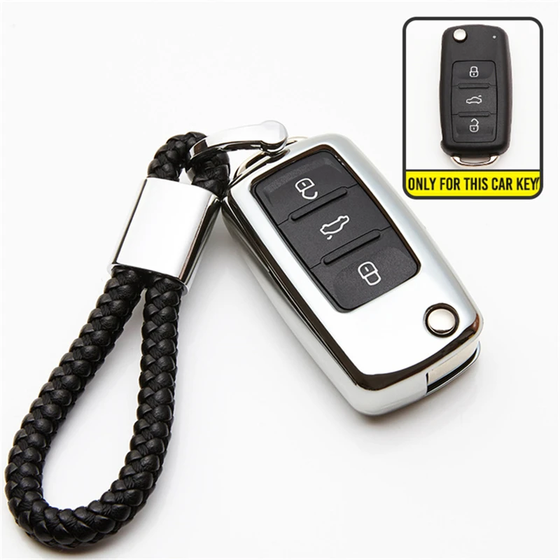 

TPU Key Case Cover shell Fob For VW Golf Bora Jetta POLO GOLF Passat For Skoda Octavia A5 Fabia For SEAT Ibiza Leon