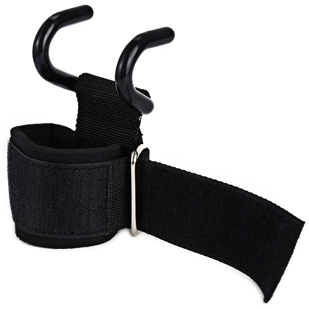 1 пара Сталь Тяжёлая атлетика Training Мощность застежками ручка крюк Фитнес