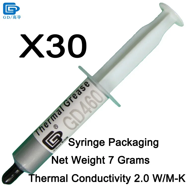 GD460-SY7 30 Pieces GD460 Термальность проводящая силиконовая смазка паста штукатурка силикон радиатор соединение серебряные CN100 MB05 ST20 SSY1 SY3 SY7 SY15 SY30 - Цвет лезвия: GD460-SY7 30 Pieces