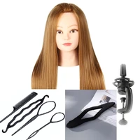 cammitever blonde mannequin head with 2 sets tools manikin for girls female woman hairstyling practice gifts
