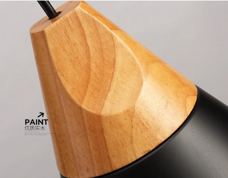 

Nordic modern minimalist wood and cage Pendant light Restaurant Bar Cafe creative Macarons Pendant lamp iron Aluminum wood