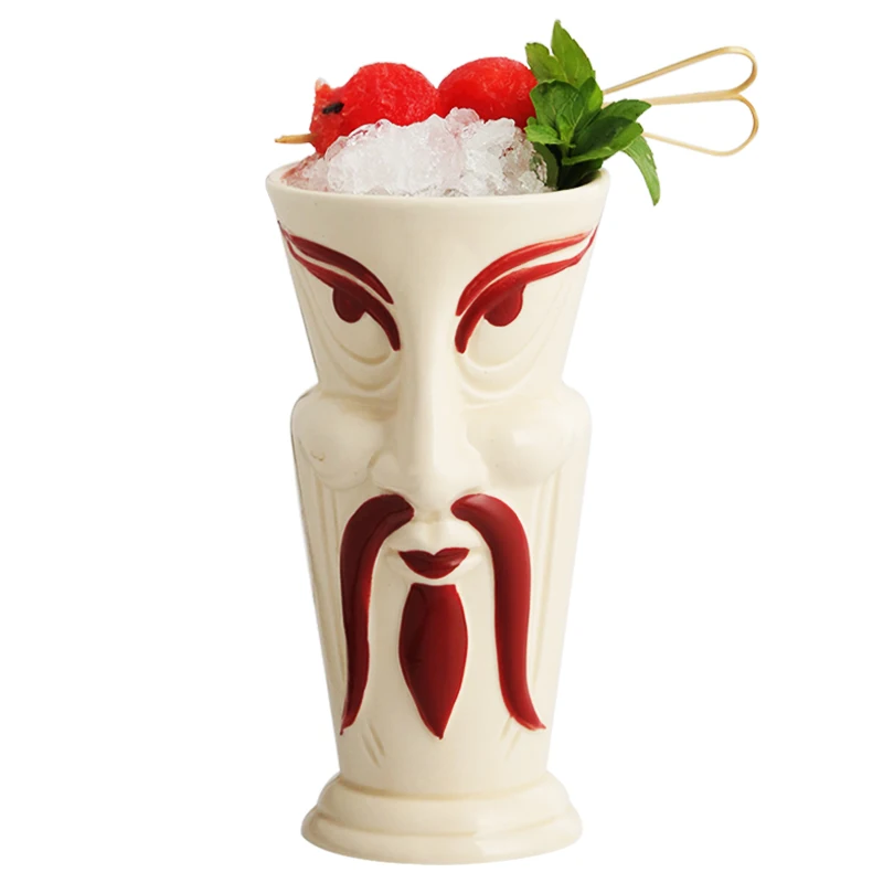 Японский самурай тики керамическая кружка для бара Гавайский коктейльный