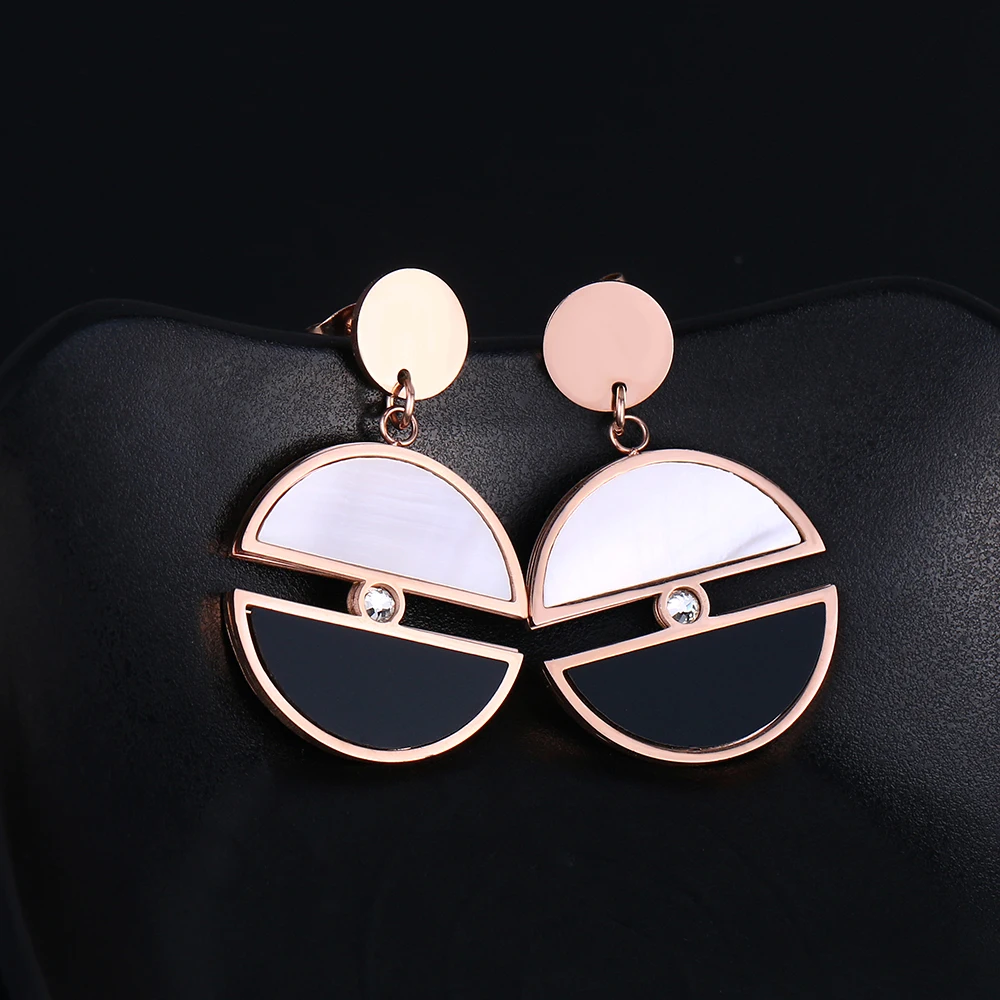 Минималистичные серьги из нержавеющей стали в европейском стиле модные гвоздики