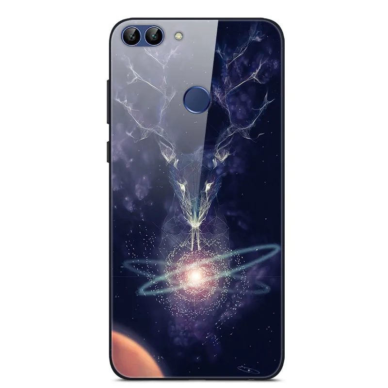 Для huawei P Smart чехол PSmart чехол из закаленного стекла для телефона черный чехол-бампер для huawei P Smart FIG-LX1 FIG-LX3 5,65"