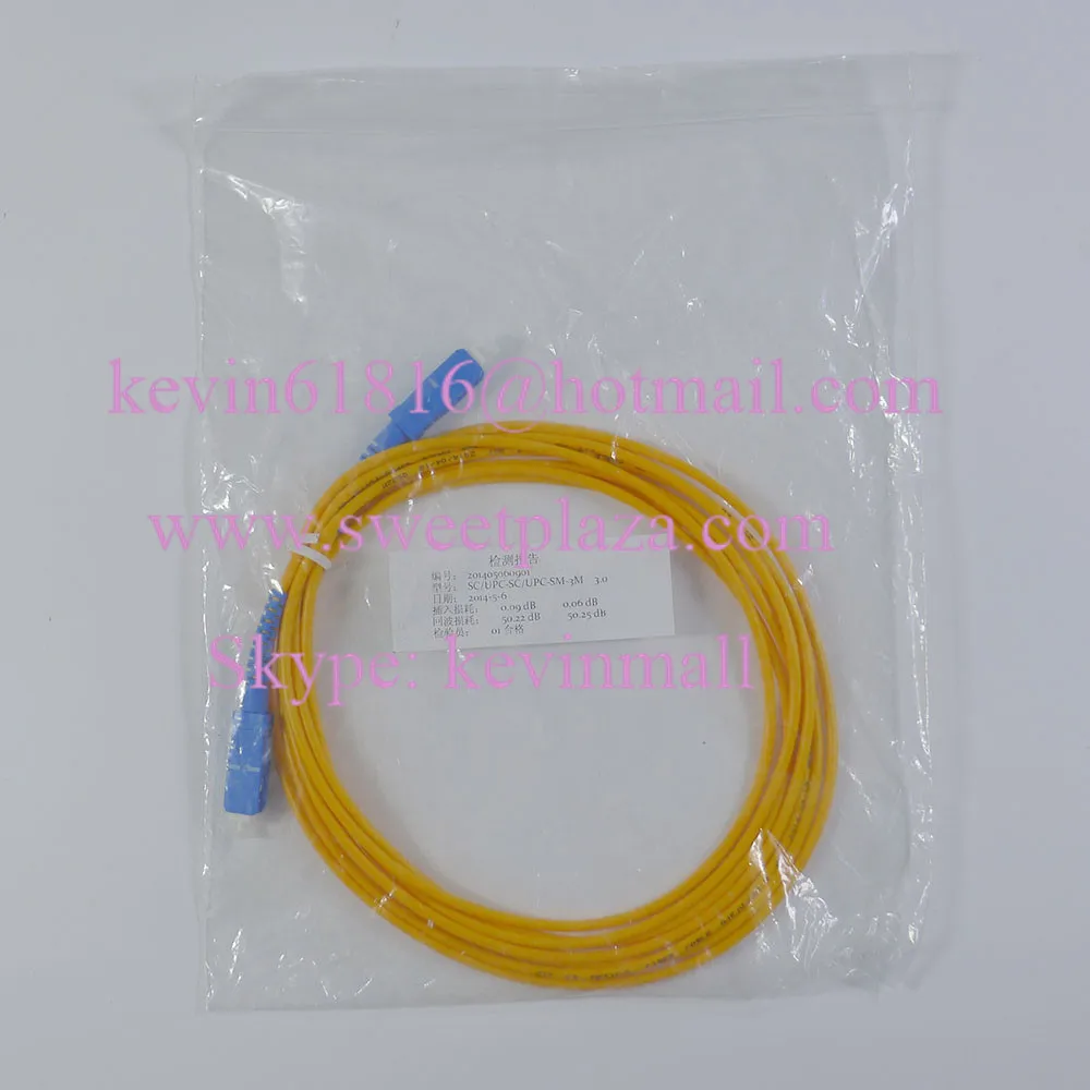 3 м/3 мм волоконно оптический перемычка patchcord SC разъем одна модель одного ядра от
