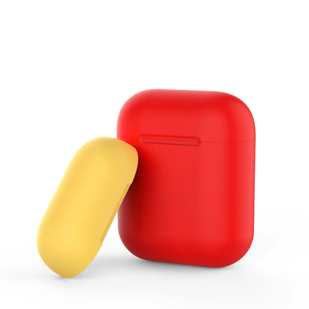 Earphone Case for Apple Airpods Ultra-thin Silicone Cover Wireless Headphone Accessories Protective Pouch | Электроника