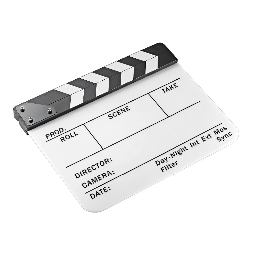 Neewer акриловый пластик 10x12 &quot/25x30 см сухая стереть режиссерская пленка Clapboard Cut