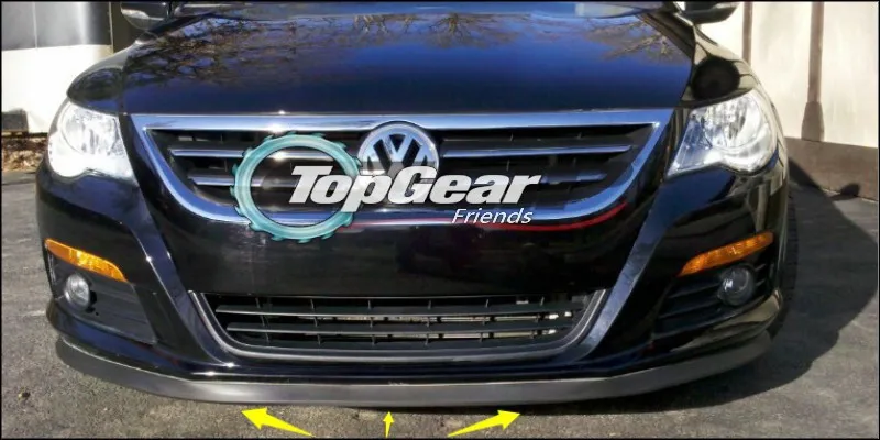 Бампер для губ отражатель губы для Volkswagen VW Tiguan 2007~ передний спойлер юбка для TopGear друзья тюнинг/обвес/полосы