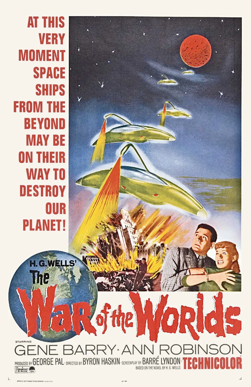 The War of the Worlds (1953) Movie SILK POSTER Decorative painting 24x36inch | Дом и сад