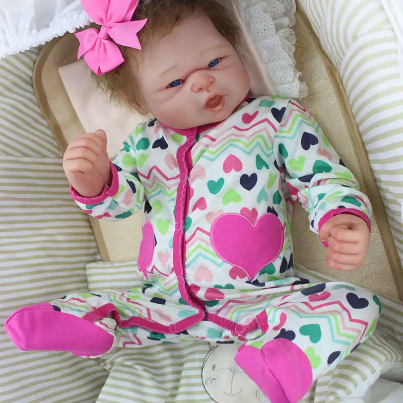 20 Inch полный силиконовая кукла младенец Моделирование Baby Doll новорожденных