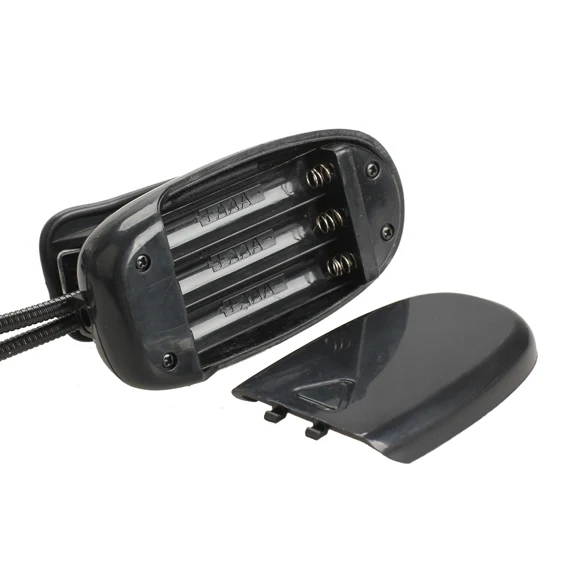 Супер двойной гибкий светильник для чтения книг с 4 светодиодный и клипсой