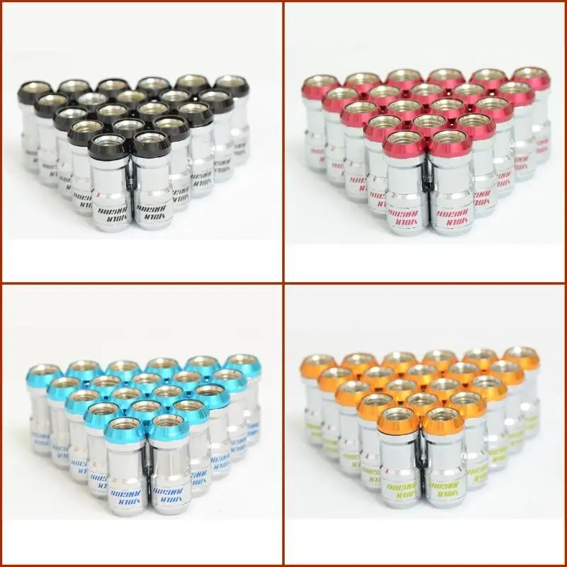 20 шт./компл. волк гоночная формула комплект гаек гайки с стопорные M12 x 1 5 4 цвета