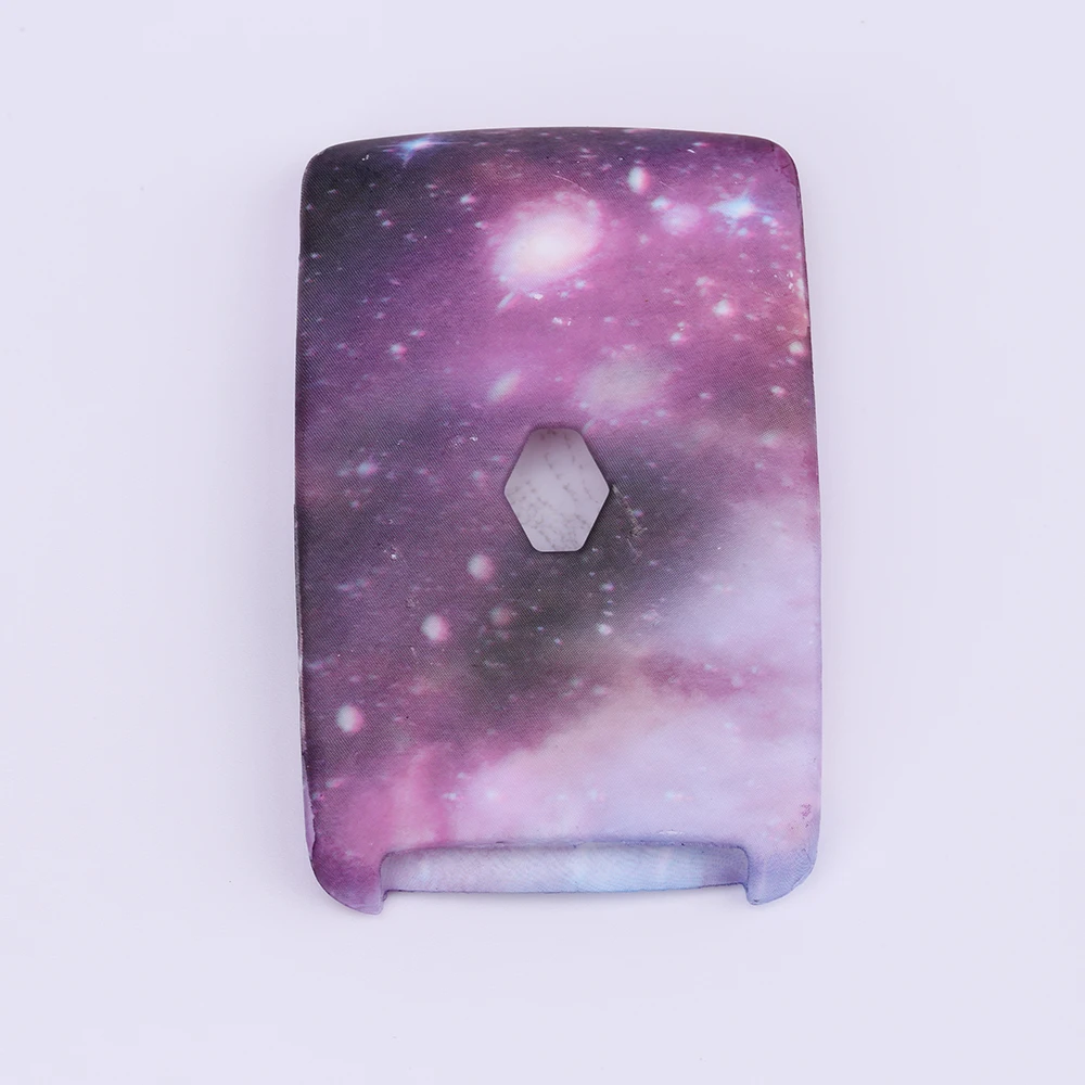 Красивые великолепные звездное небо силиконовой резины 4 пуговицы ключи чехол