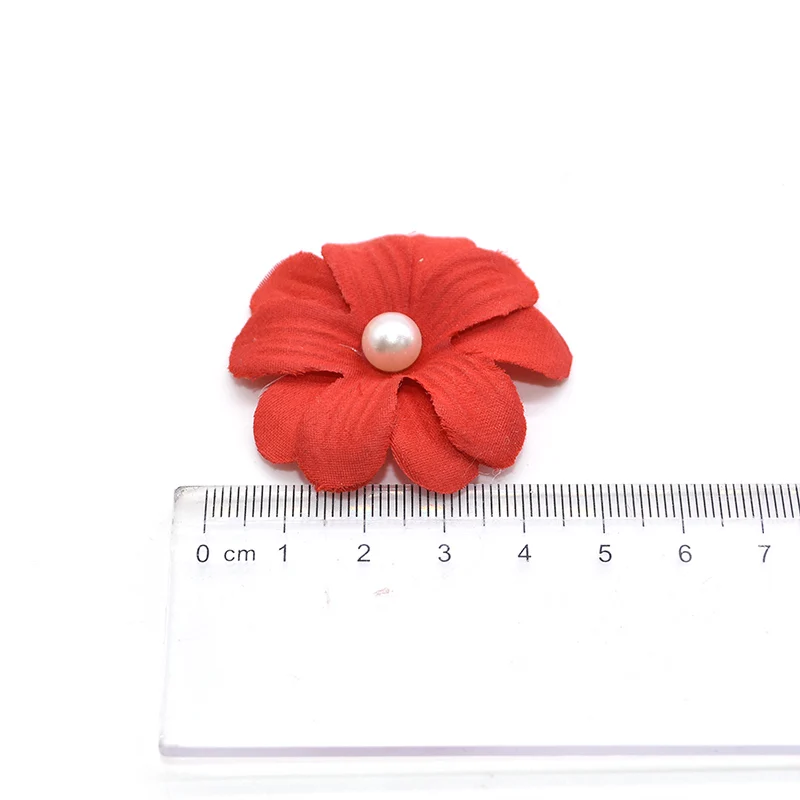 20/50Pcs 4.5cm Handmade Silk Petal Bead Flowers Artificial Daisy Multicolor Flower Heads for Wedding Bouquet Party Wreath Crafts | Дом и сад