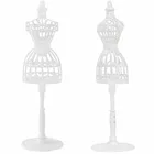 1 шт мини белого пластика подставки для куклы, модельное платье одежда Дисплей держатель Манекен Аксессуары для куклы Барби кукольный домик игрушки