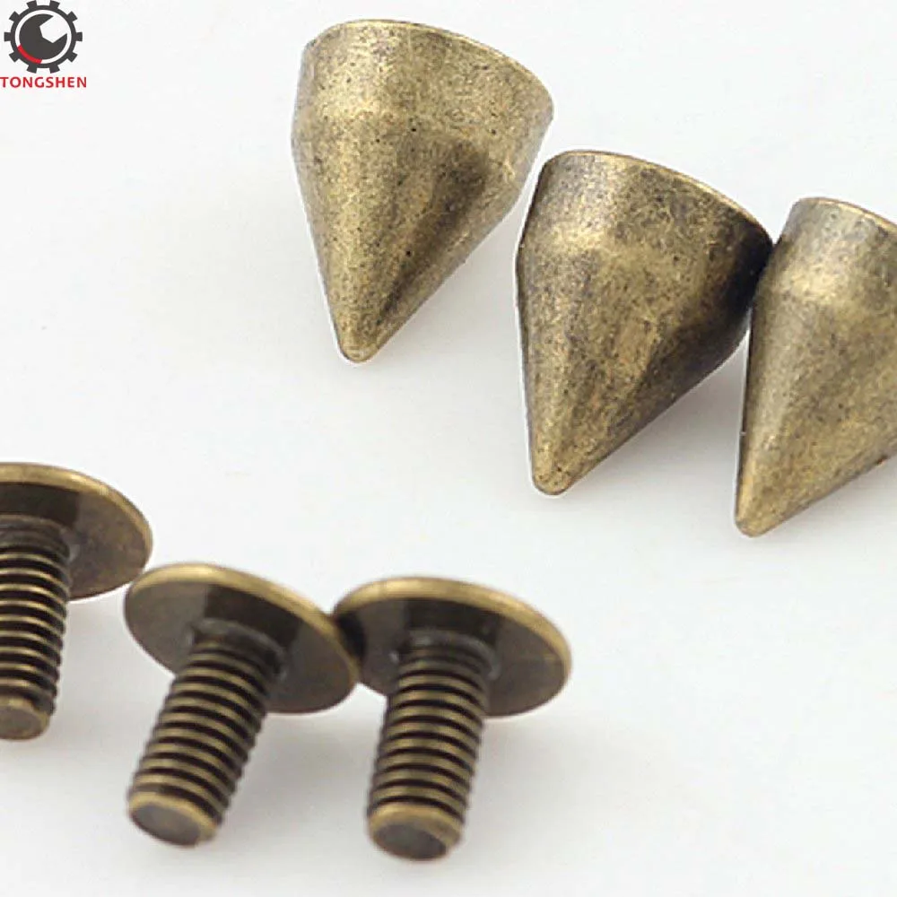 9 мм бронзовые цветные конусные шпильки с металлическим винтом металлические