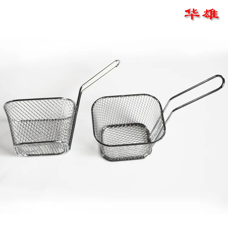 Stainless Steel Mini French Deep Fryers Basket Net Mesh Fries Chip Kitchen Tool | Дом и сад