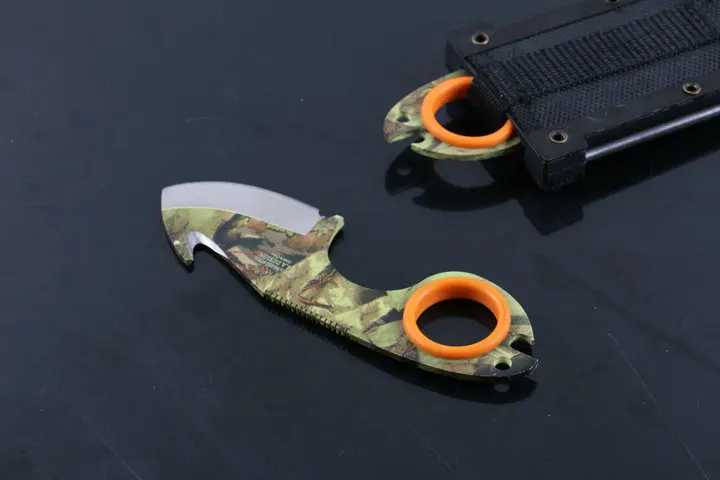 Multi Инструменты Elk Ridge спасения Ножи для шашлыков 5Cr13 лезвие камень небольшого