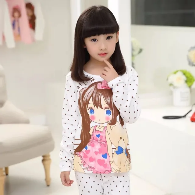 От 4 до 14 лет зимние и летние для девочек Ночная Пижама пижамы сна комплекты