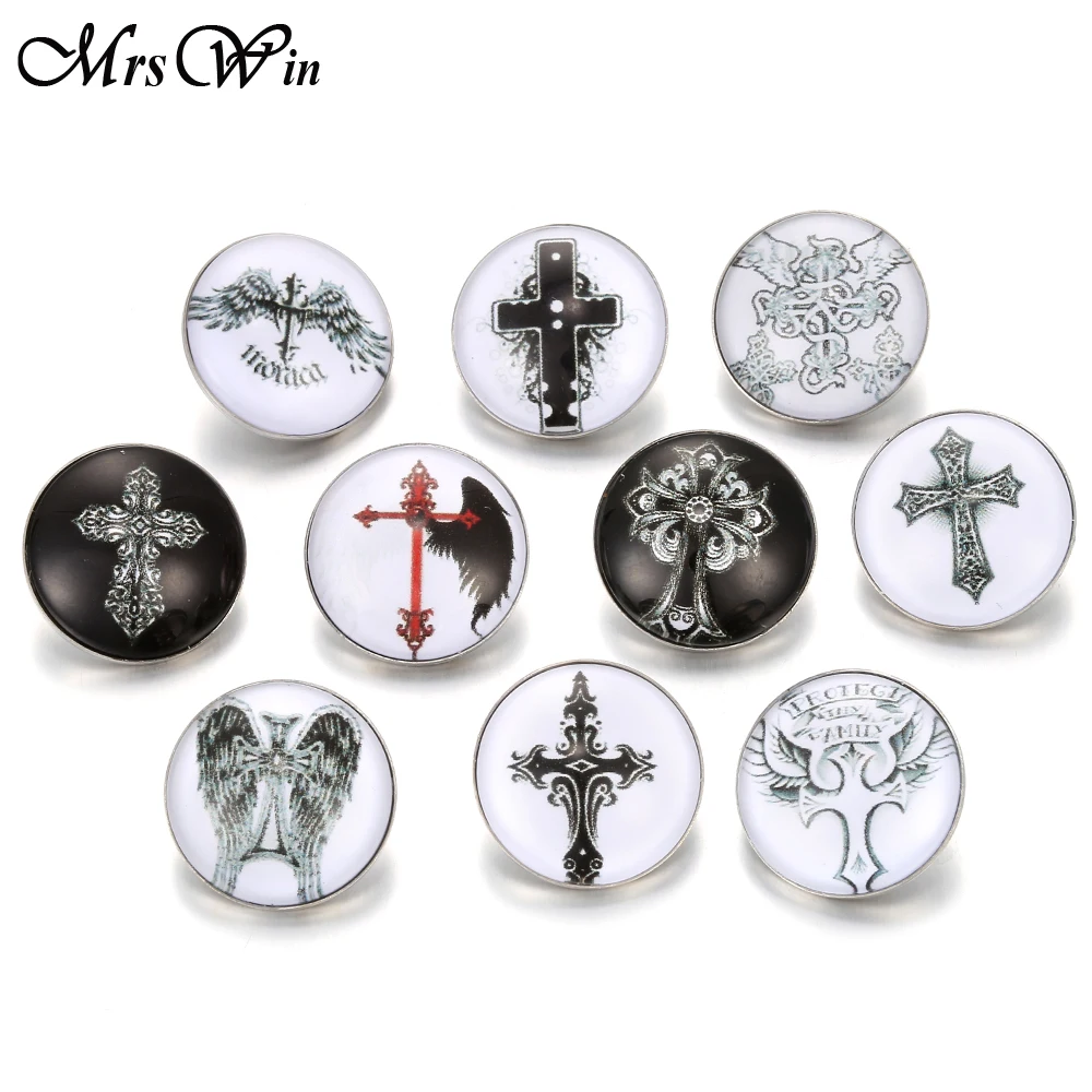 10 шт./лот ювелирные изделия с защелками Крест Иисуса вера христианский смешанный