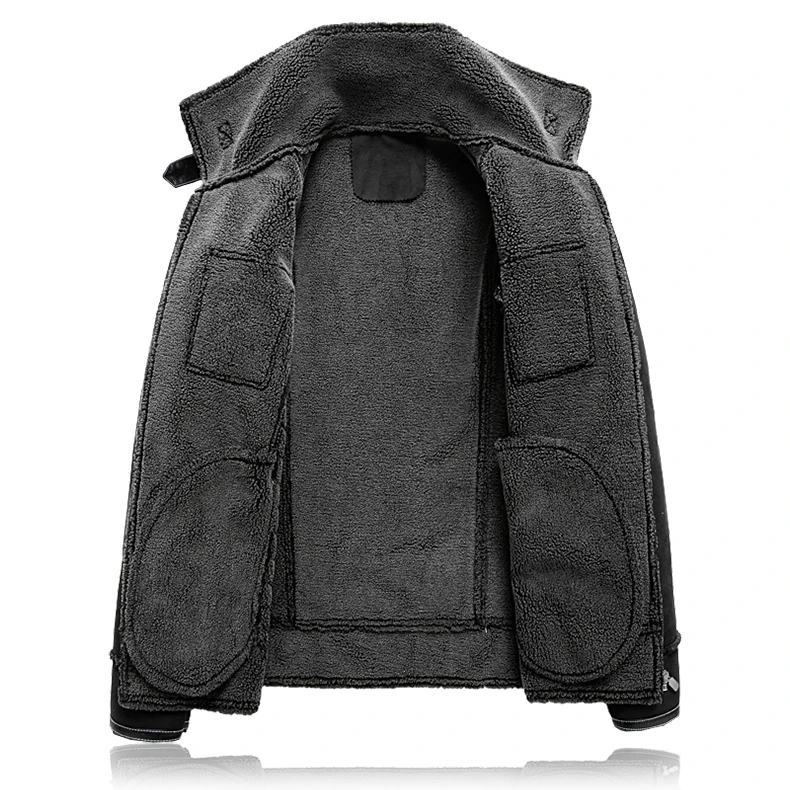 LONMMY 5XL куртка с меховым воротником мужская повседневная бархатная утепленная верхняя одежда уличная ветровка Мужское пальто зимнее Мужское пальто