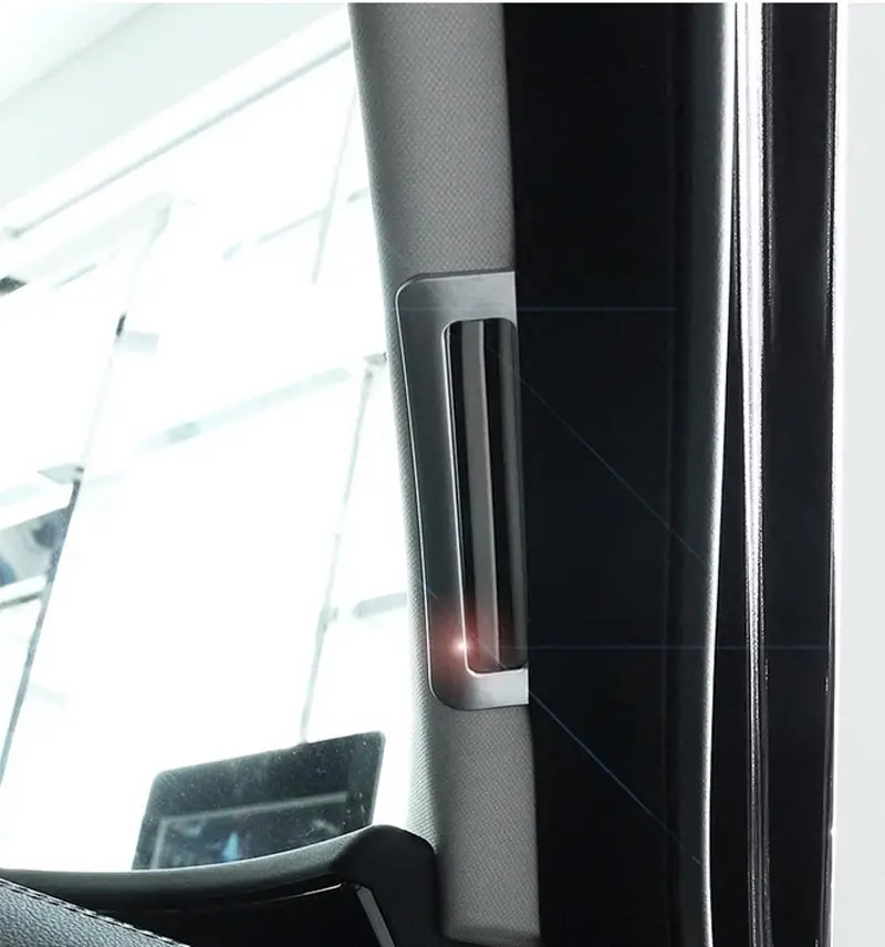 Матовые хромированные аксессуары для интерьера из АБС пластика Jaguar XE XF/XFL 2016 A