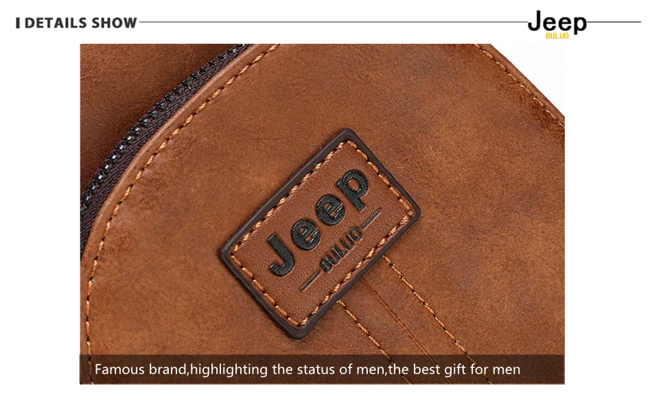 JEEP BULUO Brand Men Vintage Split Leather Satchel Man's Sling Bags High Quality Shoulder Chest Pack Bag For Young People Fangle