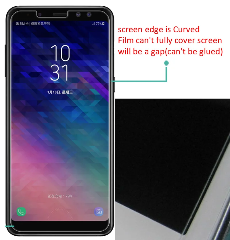 Nillkin Передняя Задняя матовая HD прозрачная защитная пленка для Samsung Galaxy A8 2018 A530F Plus
