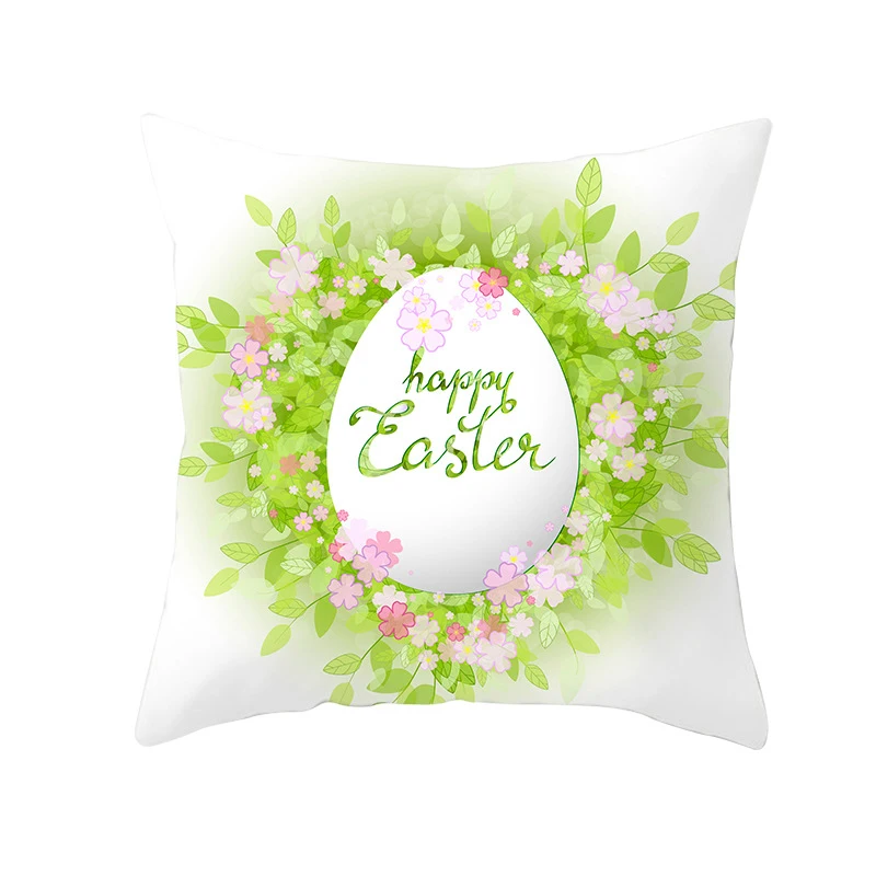 45*45 см Хлопок Кролик Happy Easter украшения для дома подушки Кролик яйца наволочки для подушки пасхальный декор wielkano