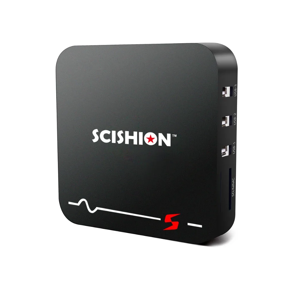 Scishion Model S Android 8 1 ТВ коробка с голосом Управление RK3229 2 Гб Оперативная память 16