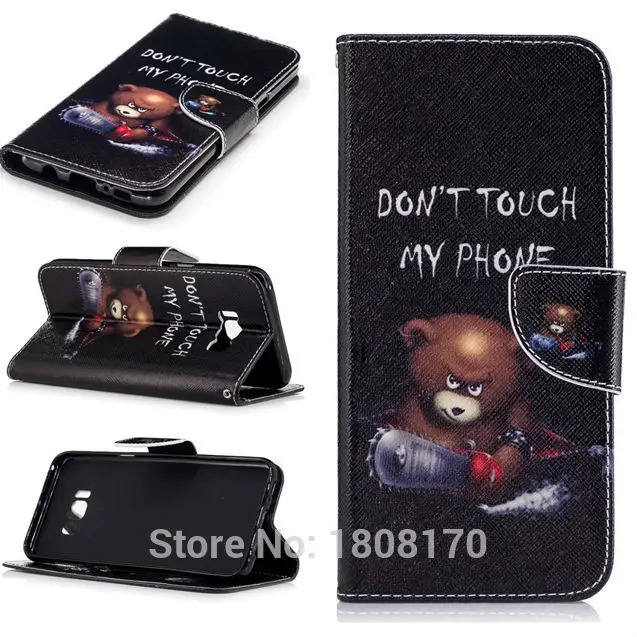 Sun Flower Wallet Leather Case For Samsung Galaxy S8 Plus Edge A7 J5 J7 2017 LG K3 K10 Bear Teddy Luxury Stand Phone Cover 50pcs | Мобильные