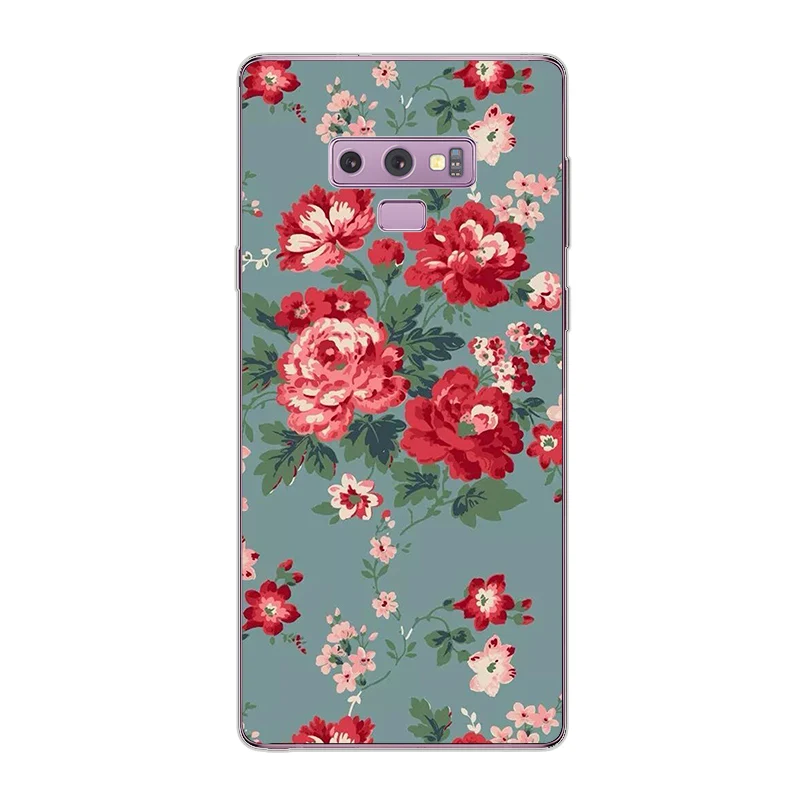 Ciciber чехол для телефона Samsung Galaxy Note 9 8 5 4 3 Note9 Note8 Note5 Мягкий ТПУ Flower |