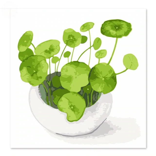 

Lotus leaf flower vase green Flower arrangement Draw on canvas Digital Painting Famous paintings Abstract painting Color Narciss