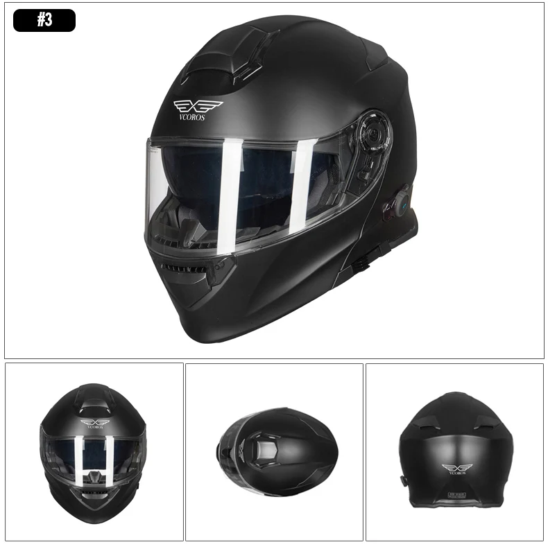 Vcoros флип-ап Водонепроницаемый BlueTooth модульный мотоциклетный шлем capacete de moto cicleta ECE Сертификация casco moto