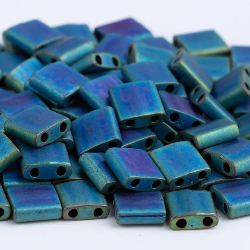 TL2064 Taidian Lapis синий Непрозрачный Матовый Miyuki Tila Стекло Seedbeads для DIY кисточка Браслеты Делая 5x5x1,9 мм 3 грамм около 36 шт - Цвет: TL2064