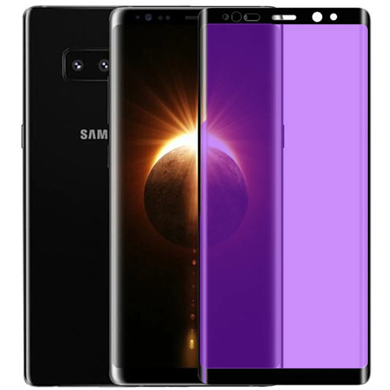 MicroData 3D закаленное стекло для samsung Galaxy Note 9 8 3D полное покрытие анти-синий луч фиолетовый светильник защита экрана Note8 Note 8
