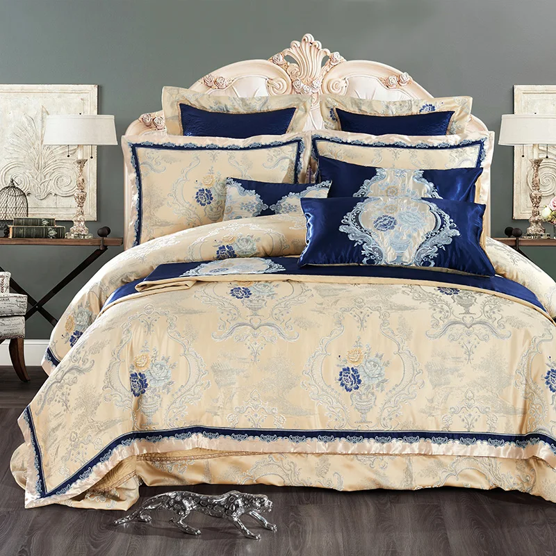 Роскошные Свадебные постельные принадлежности набор 4/6/9 шт высокой плотности