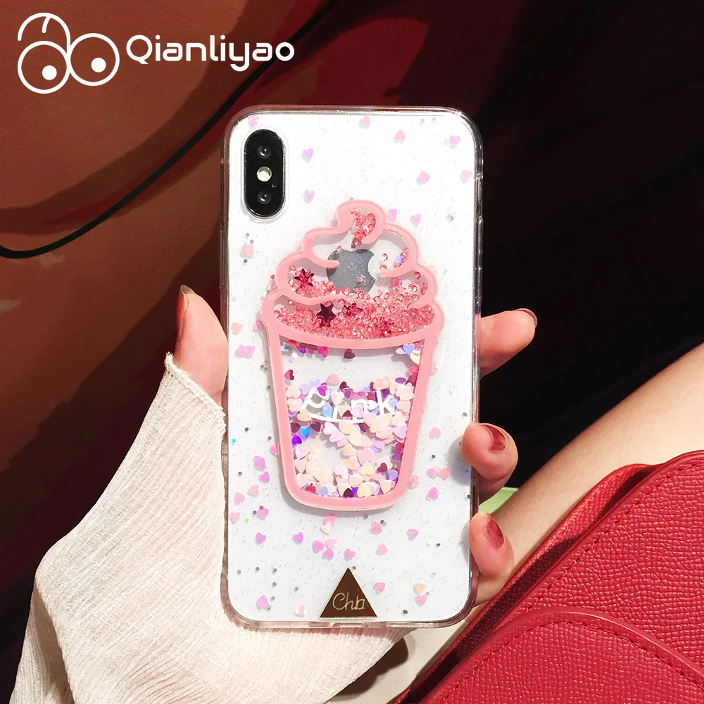 Чехол для телефона Qianliyao 3D с динамическим мороженым iphone 11 Pro Max 6 6s 7 8 plus X XS XR Se 2020
