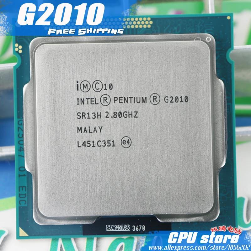 Процессор Intel Pentium G2010 3M cache 2,8 GHz L3 = 3M LGA 1155 TDP 55W настольный процессор(Рабочая), G2020