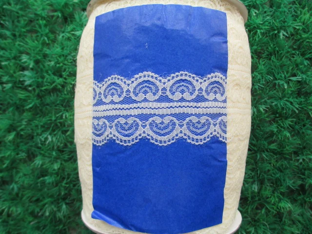 Распродажа 200 ярдов/50 мм двустороннее бежевое кружевное платье в форме сердца с