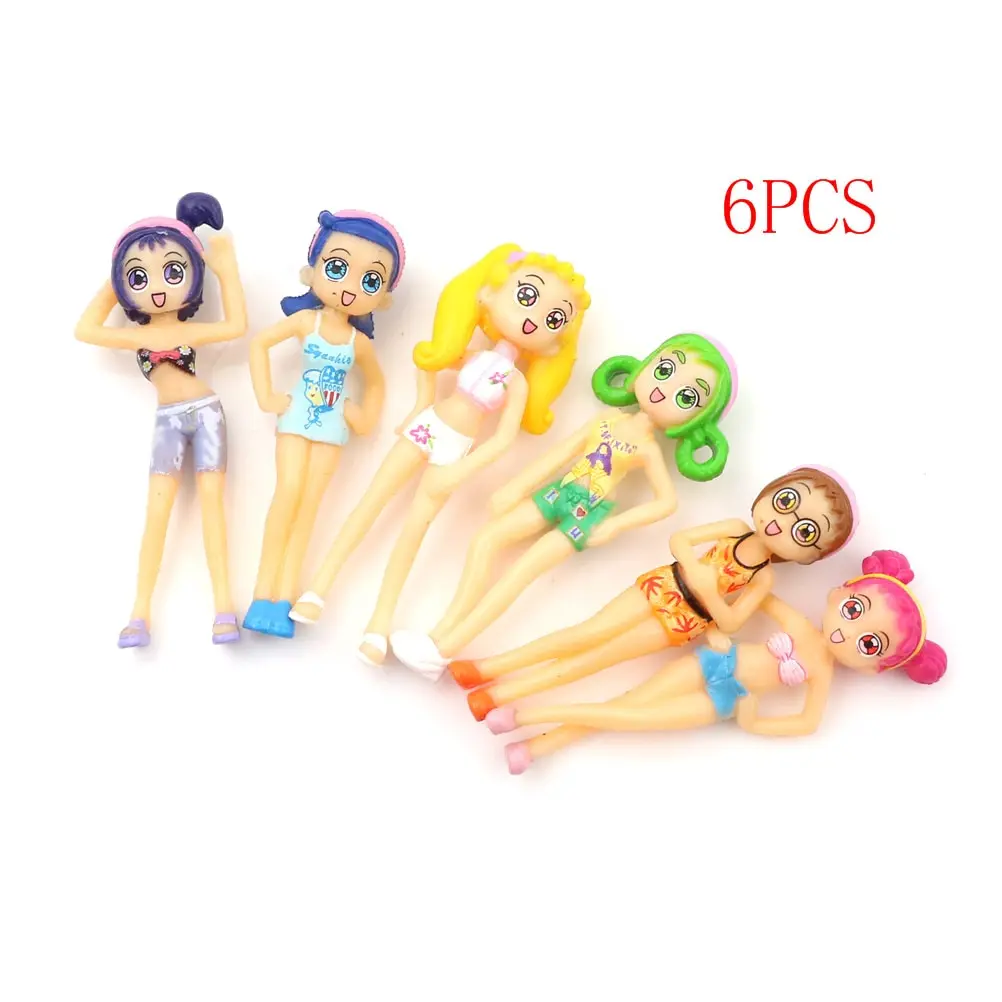 Мини Экшн фигурка 6 шт./компл. летние пляжные бикини разных стилей для девушек