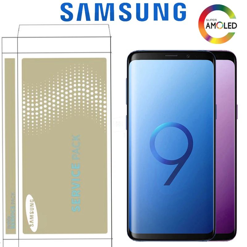Дисплей 2960*1440 с ЖК дисплеем рамкой для SAMSUNG Galaxy S9 + Plus G960 G965 цифровым