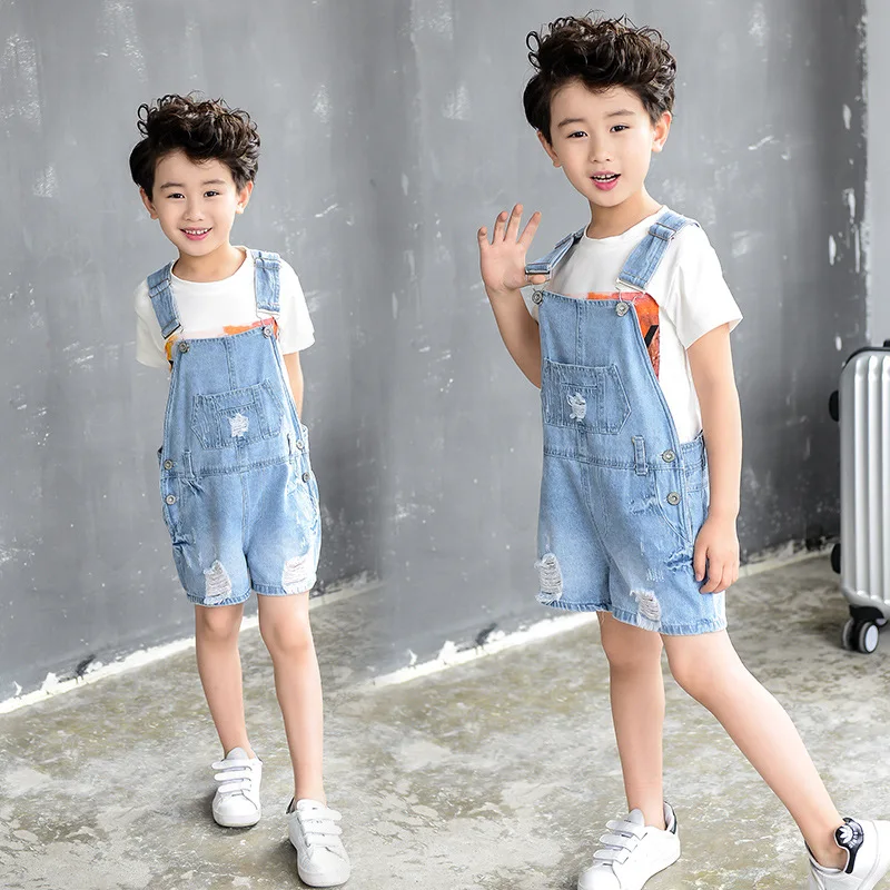 Летние комбинезоны Шорты для женщин Обувь девочек мальчиков джинсовые