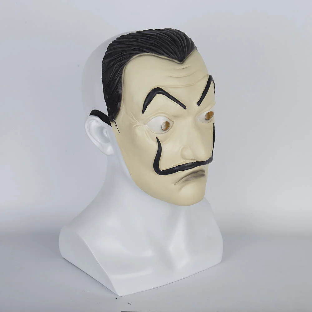 Мужская маска Salvador Dali, наживка денег, дом бумаги, маскарадный костюм для Хэллоуина, реалистичный костюм для взрослой вечеринки