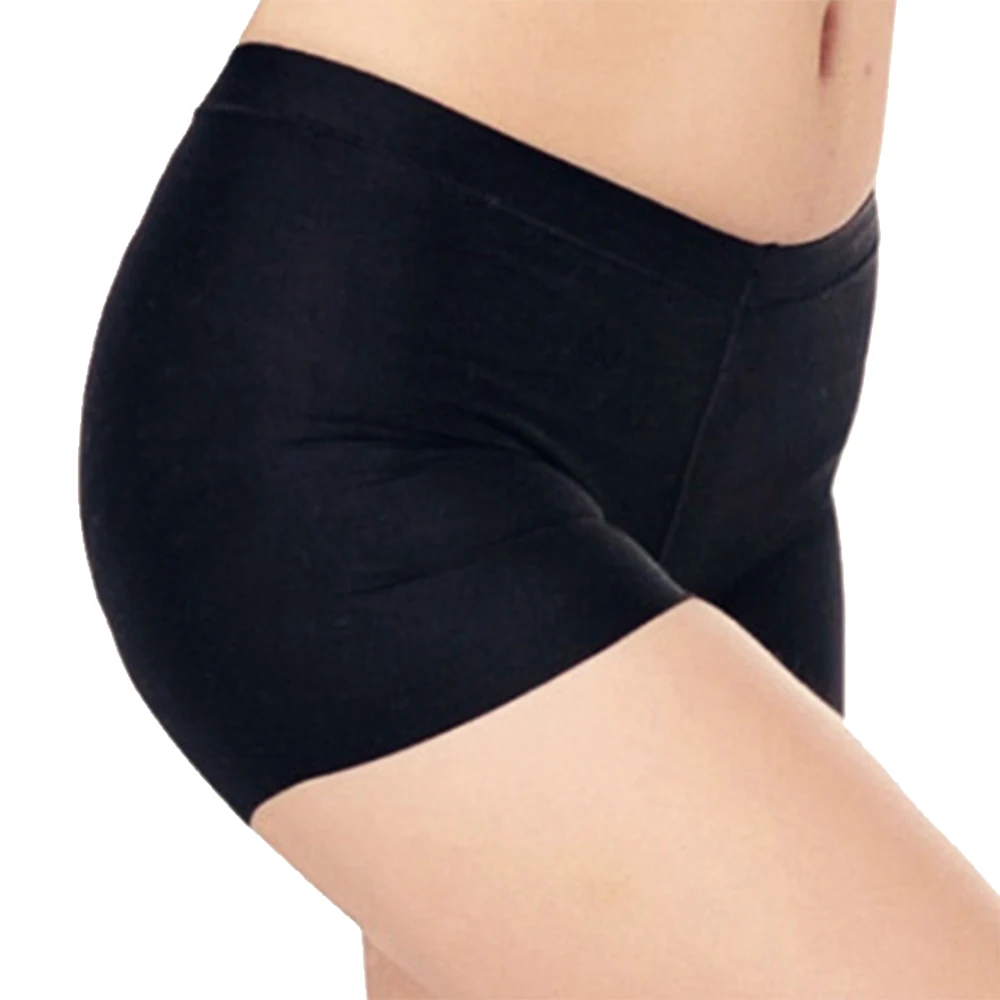 Ледяной шелк Женские мягкие хлопковые бесшовные безопасные короткие брюки