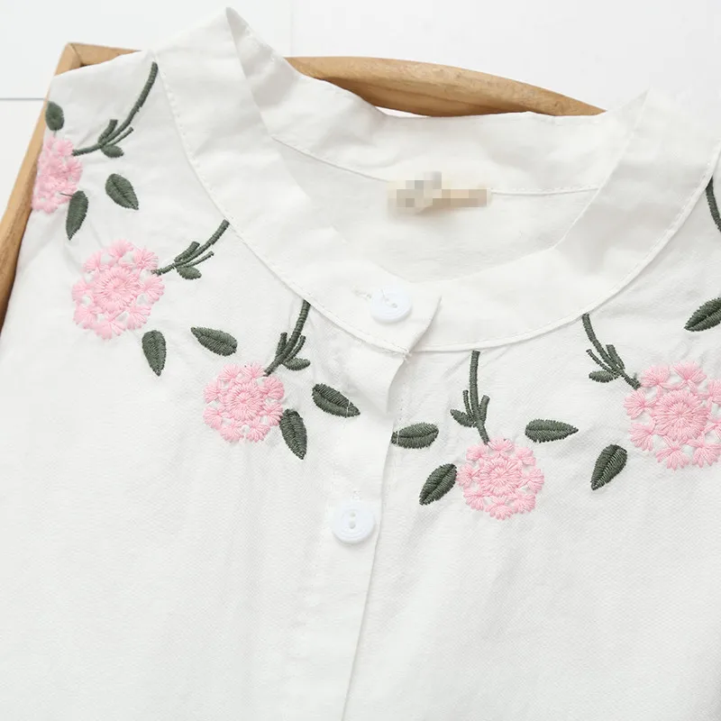 Blusas Femininas 2017 Повседневная рубашка в Корейском стиле Женская белая блузка