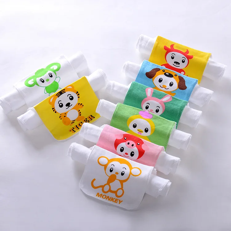 Baby Girl/Boy Sweat Absorption Square Cartoon Towel Children's Outdoor Play Wipe Pads Kids Underwear Hand Wholesaler | Мать и ребенок