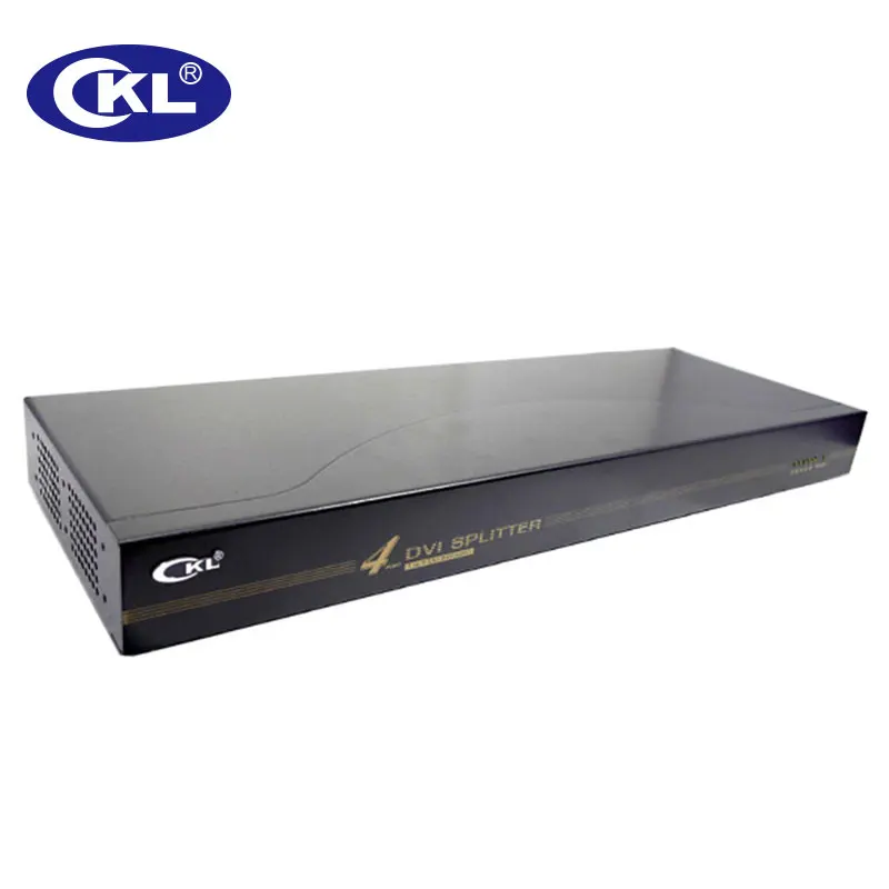 CKL Высокое качество Черный 1x4 4 порта DVI сплиттер многофункциональная Поддержка HDCP