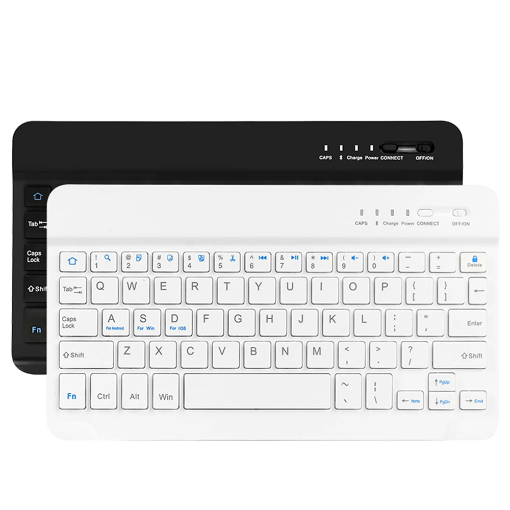 Kemile тонкая портативная беспроводная bluetooth клавиатура с подсветкой для iPad
