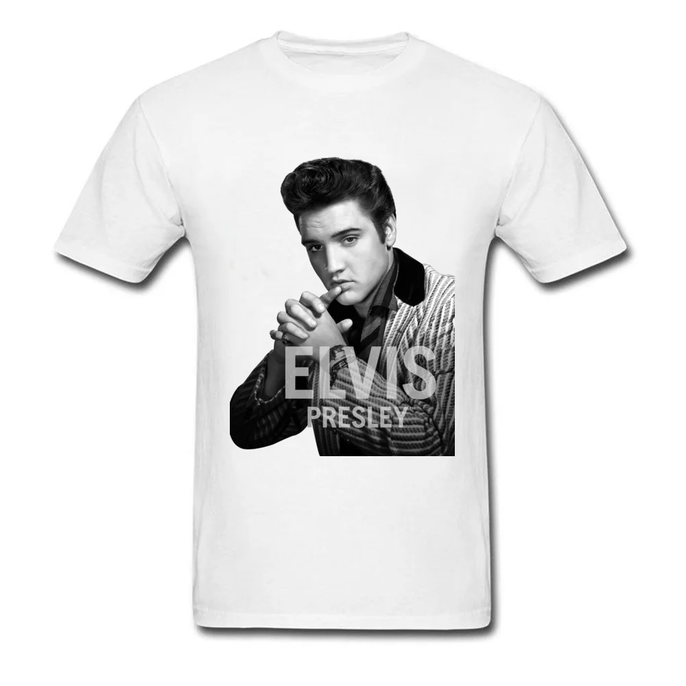 Elvis Presley Tshirt American Rock Singers Famous T Shirt Men 3XL Big Tall Size Popular Fashion Vantage Tees Male Shirts